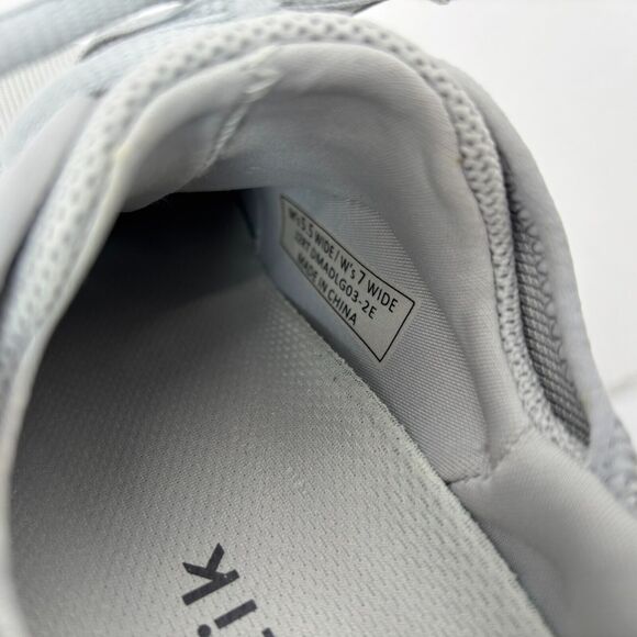 Kizik Madrid Eco Knit Shoes Womens 7 Mens 5.5 Wide Gray Hands Free Sneakers - Picture 6 of 8